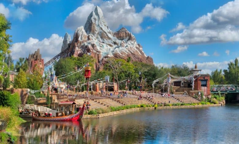 distant picture of mountain for Disney's Expedition Everest coaster in Animal Kingdom