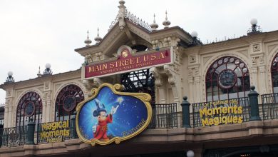 The Main Street USA station of the Disneyland Paris Railroad