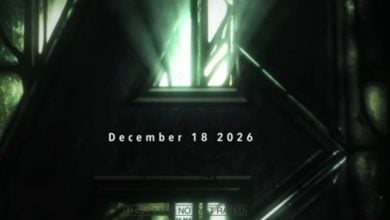 Glowing green Avengers: Doomsday logo with release date December 18, 2026
