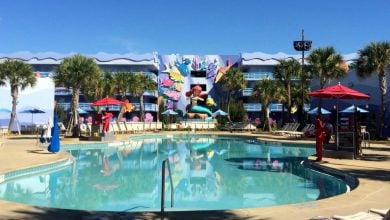 'The Little Mermaid' pool area at Disney's Art of Animation Resort