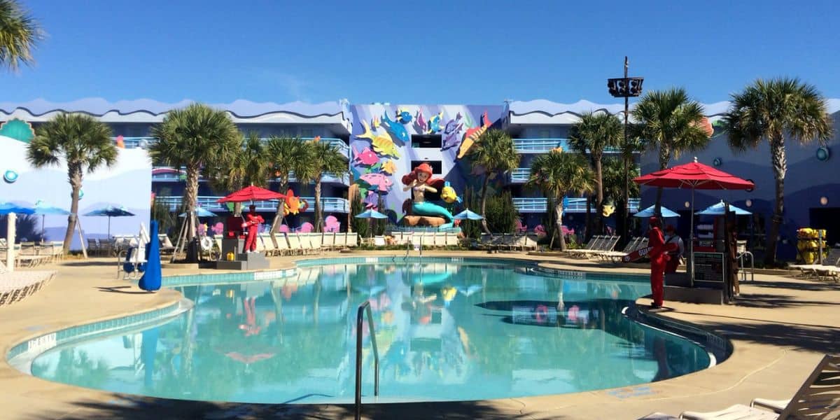'The Little Mermaid' pool area at Disney's Art of Animation Resort