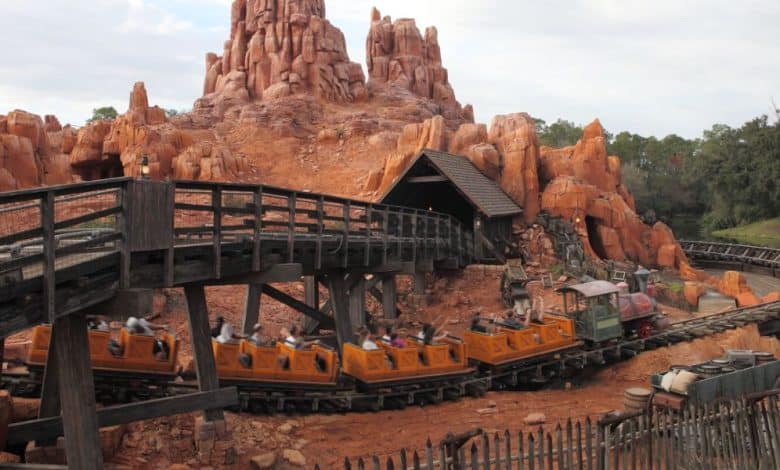 Big Thunder Mountain Railroad coaster at Magic Kingdom