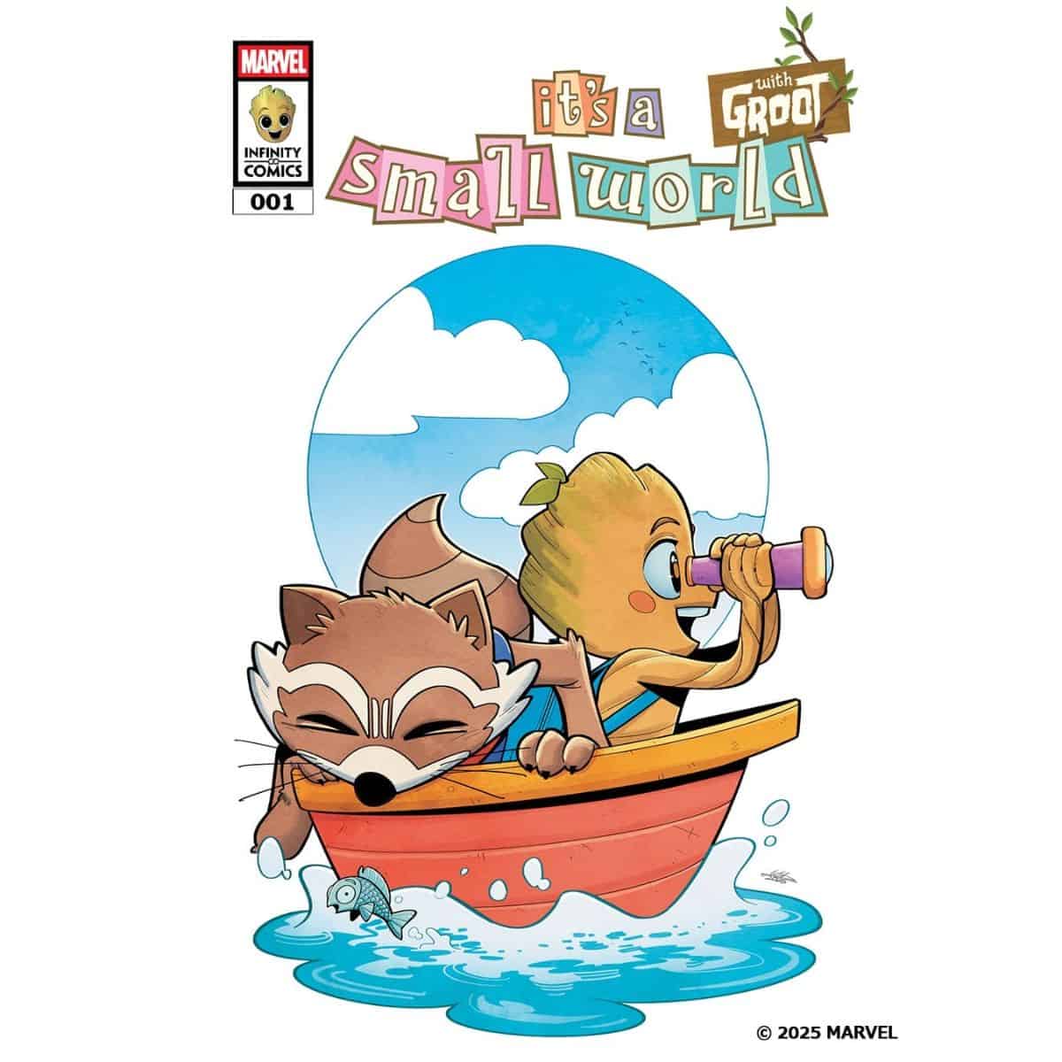 "it's a small world" with groot comic