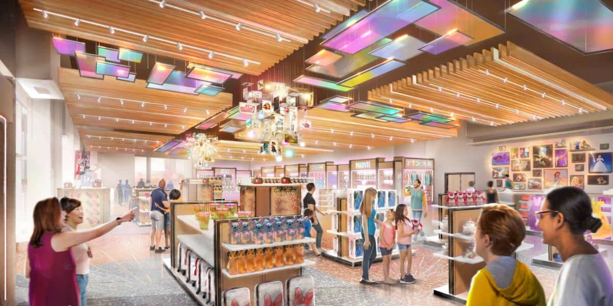 Concept art for the Disney Wonders store