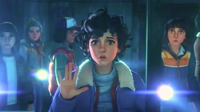L to R: Will, Max, Dustin, Eleven, Mike, and Lucas in 'Stranger Things: Tales From '85'