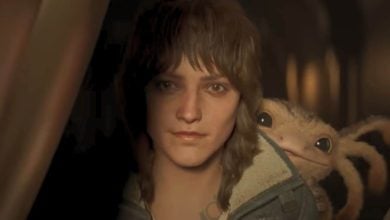 Kay Vess with Nix on her shoulder in 'Star Wars Outlaws'