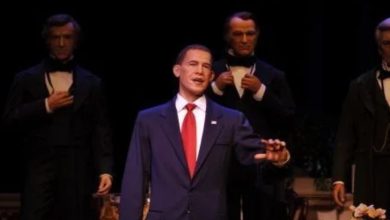 The figure of President Obama in the Hall of Presidents at Walt Disney World Resort