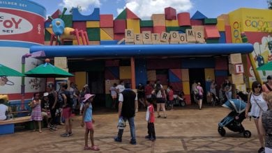 Toy Story Land restroom building at Disney's Hollywood Studios.