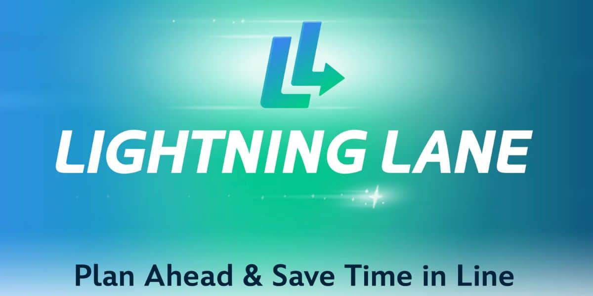 Disney World's lightning lane booking page reads "plan ahead & save time in line"