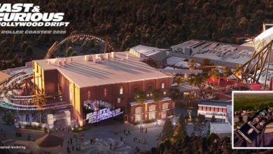 Universal Hollywood's concept art for Fast and Furious: Hollywood Drift coaster