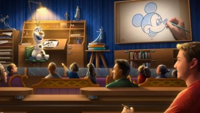 concept art of Olaf animatronic for Magic of Disney Animation experience in Hollywood Studios