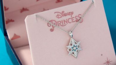A Disney Princess jewelry necklace inspired by Elsa