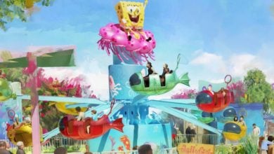 Spongebob Ride concept art for Universal Kids Resort in Texas
