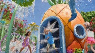 Spongebob water play area concept art for Universal Kids Resort