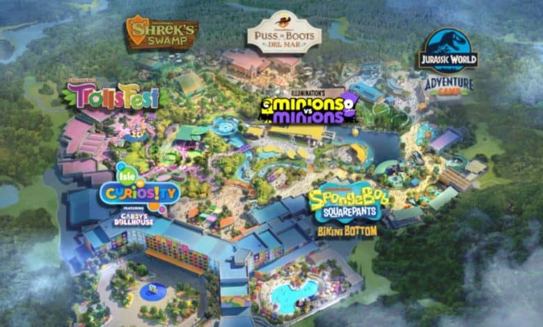 Universal Kids resort map concept art