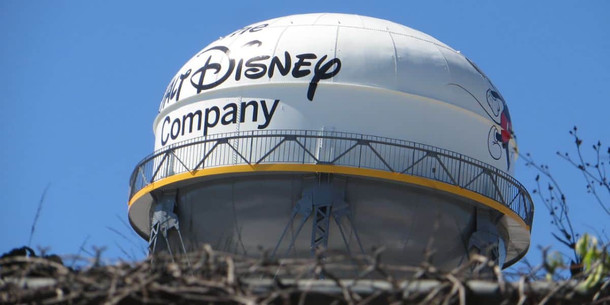 Iconic Walt Disney Company water tower