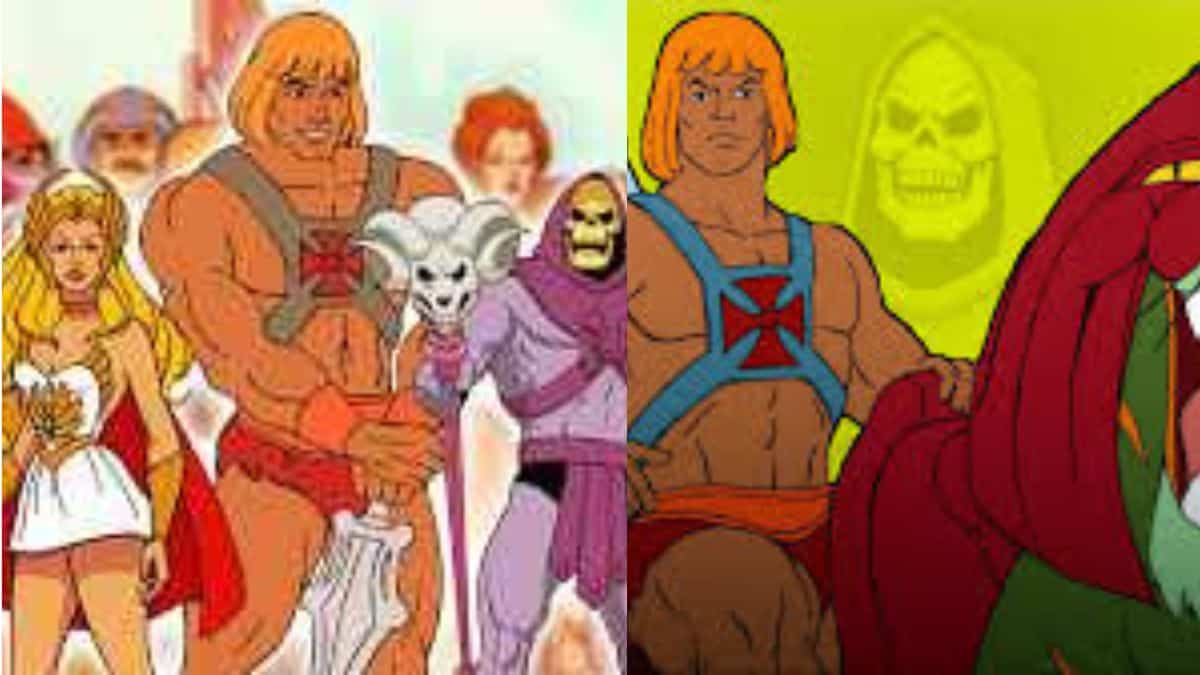 He-Man, She-Ra, and Skeletor pose in their signature costumes as Masters of the Universe excitement builds for a $200M MGM film.