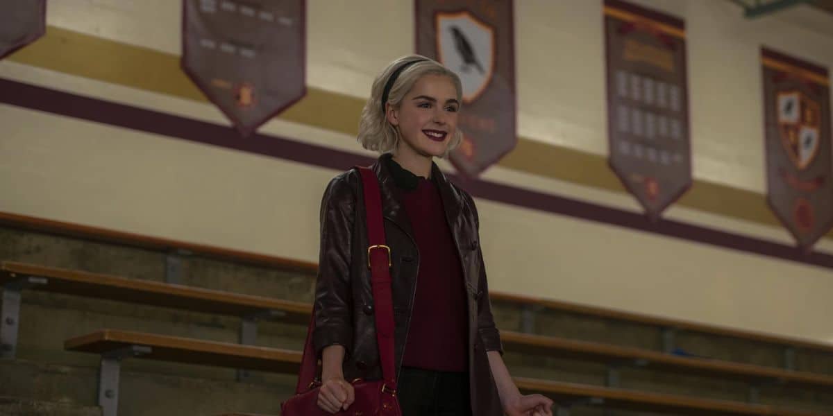 Kiernan Shipka as Sabrina Spellman in Sabrina the Teenage Witch on Netflix