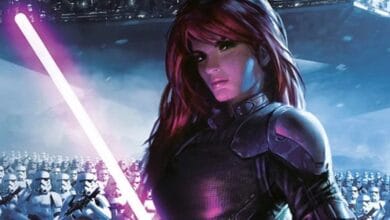 Mara Jade wielding a lightsaber