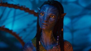 Zoe Saldana in Avatar Fire and Ash