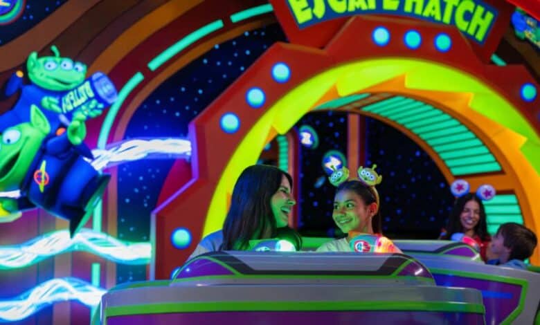 Disney World's Buzz Lightyear Space Ranger Spin ride with new look at Magic Kingdom