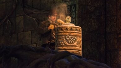 Stuntman as Indiana Jones in the Indiana Jones Epic Stunt Spectacular