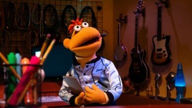 Scooter animatronic for rock n roller coaster starring the muppets