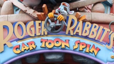 Roger Rabbit's Car Toon Spin sign