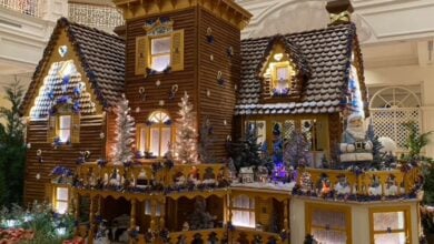 The 50th anniversary gingerbread house at the Grand Floridian