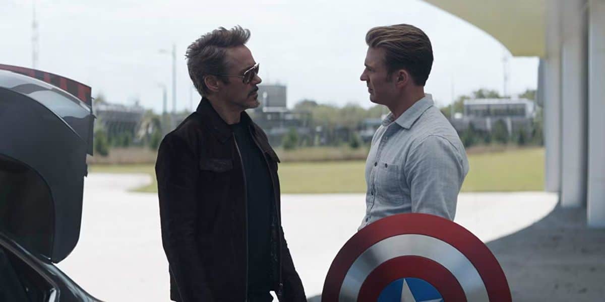 Tony Stark with Steve Rogers in 'Avengers: Endgame'