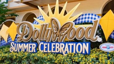 Dollywood Summer Celebration sign