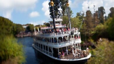 Mark Twain Riverboat on the Rivers of America at Disneyland