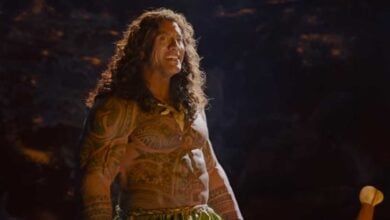 Dwayne Johnson as Maui from Disney’s Moana live-action