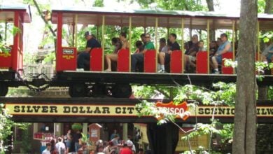 The scenic railway at Silver Dollar City