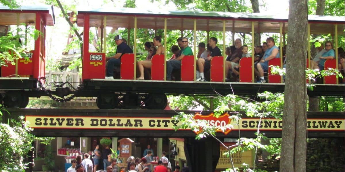 The scenic railway at Silver Dollar City