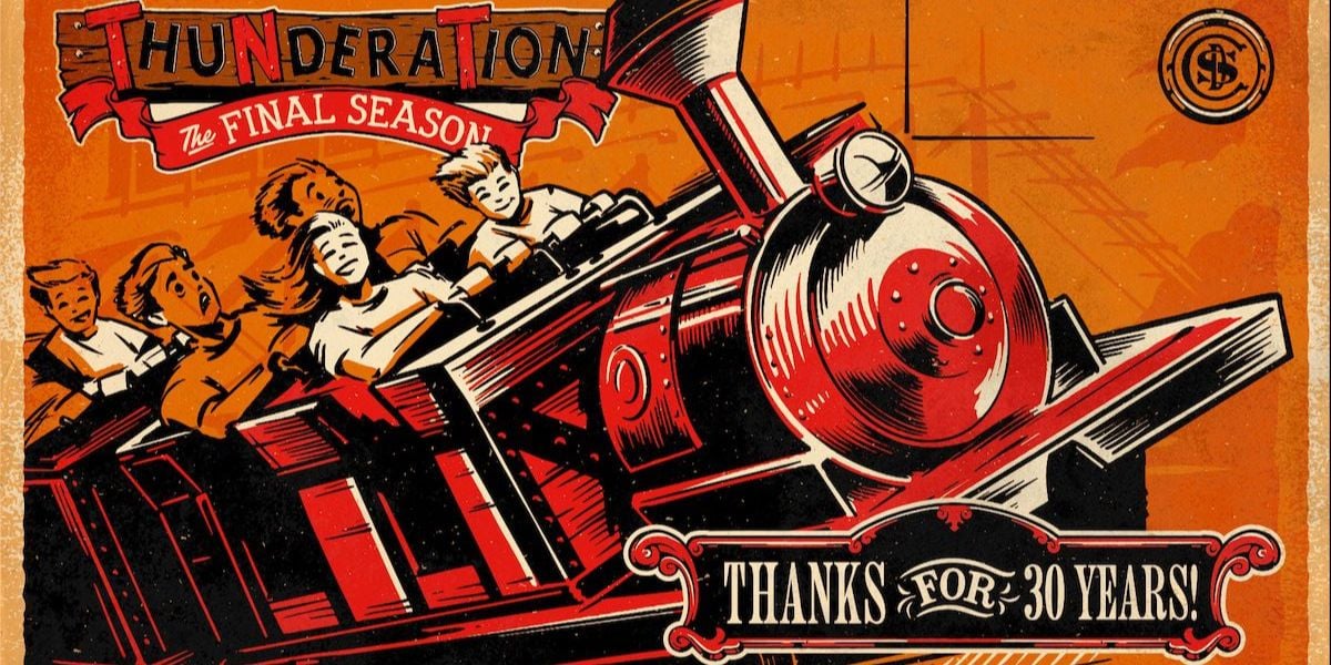 The commemorative art for the closing of Thunderation