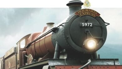 Universal Orlando's Hogwarts Express train as part of Wizarding World of Harry Potter