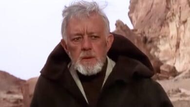 Alec Guinness as Obi-Wan in 'Star Wars: A New Hope'