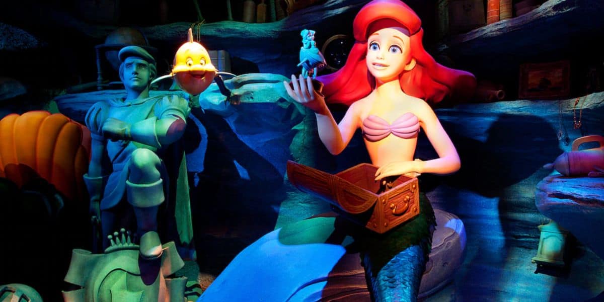 The little mermaid - ariel's undersea adventure ride in disney theme park