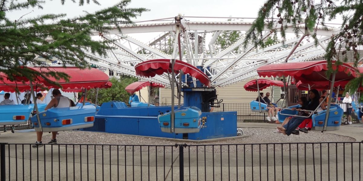 A spinning ride.