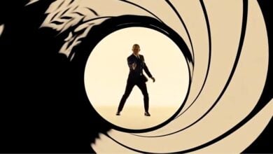 Daniel Craig in the iconic James Bond gun barrel