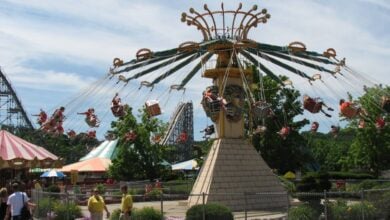 Swings at Clementon Park & Splash World