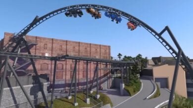 upside down, spinning vehicles for Universal's fast and furious: hollywood drift coaster