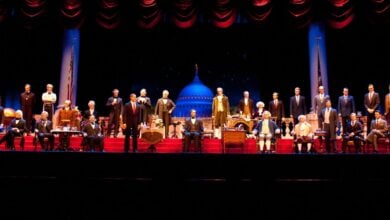 The Hall of Presidents finale.