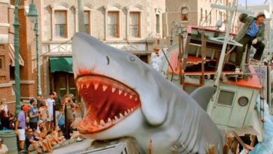 Universal Studios’ Jaws parade float in Orlando