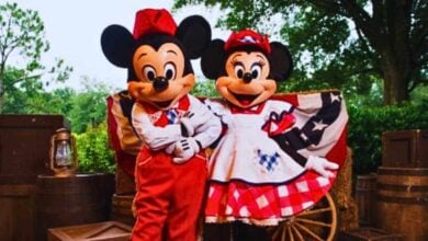 Mickey and Minnie Mouse at Disney's Fort Wilderness Resort