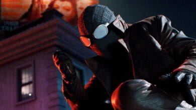 Nicolas Cage masked up in 'Spider-Noir'