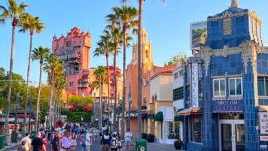 Guests on Sunset Boulevard at Disney's Hollywood Studios