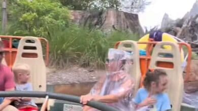 A family rides kali river rapids
