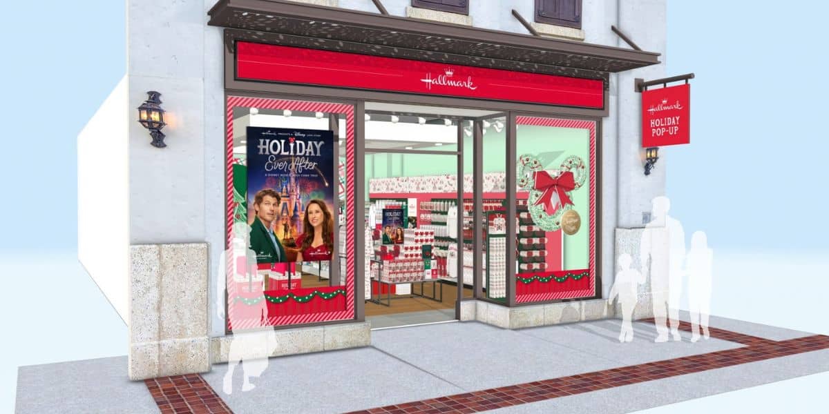 Hallmark Holiday Ever After pop-up shop at Disney World with free admission.